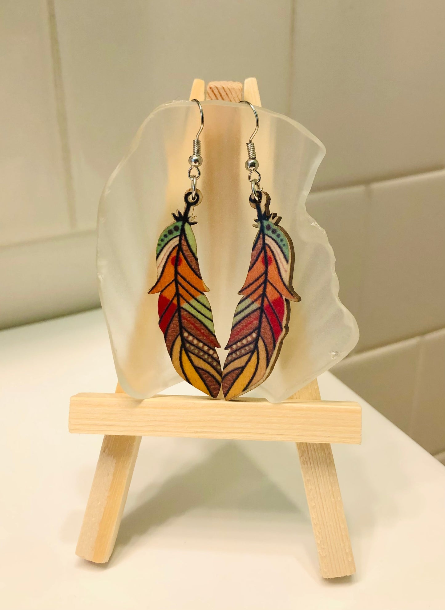 Earrings - Feathers