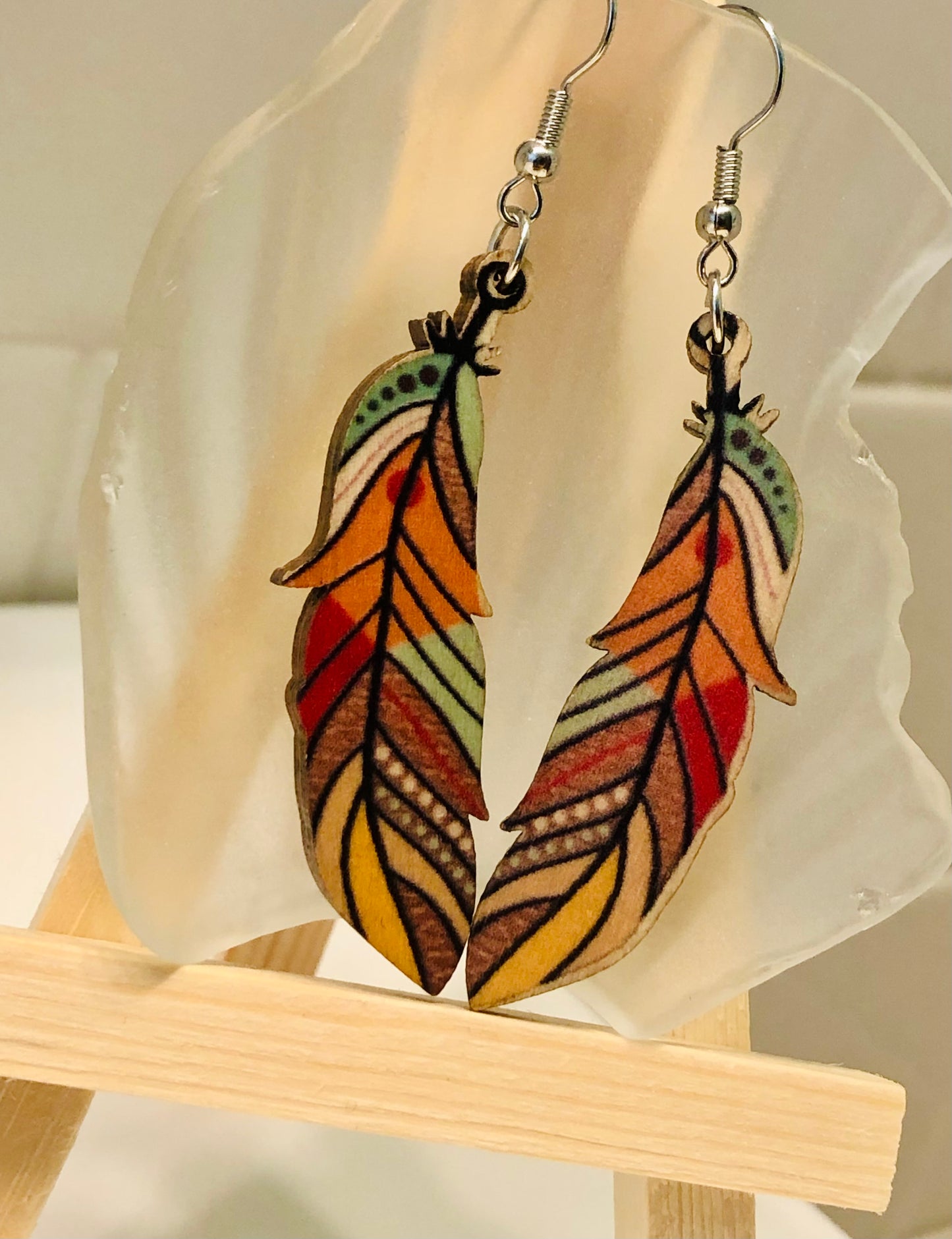 Earrings - Feathers