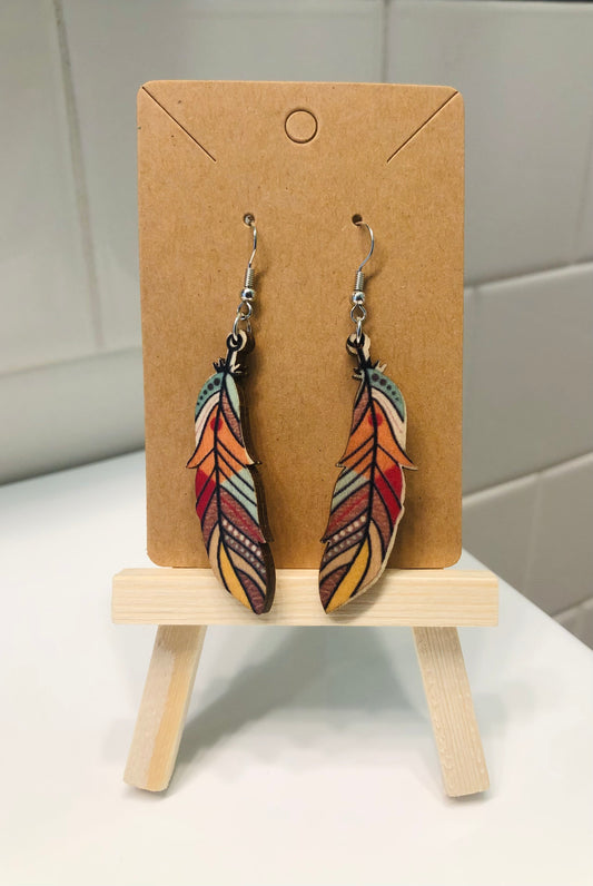 Earrings - Feathers